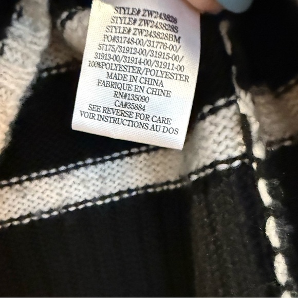 Z-Supply Josephine Striped Black and White Turtleneck Sweater NWT - Picture 8 of 12